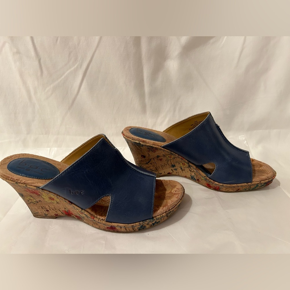 BOC Blue Cork Wedges